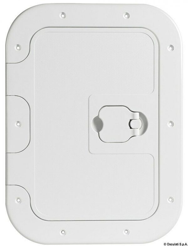 Hinged Boat Inspection Hatch 380 x 280mm White