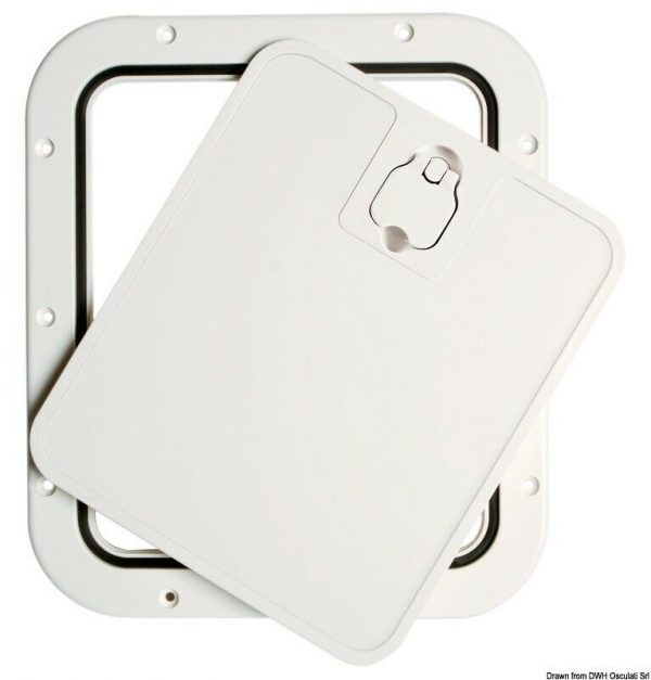 White Inspection Hatch Removable Lid 305x355mm
